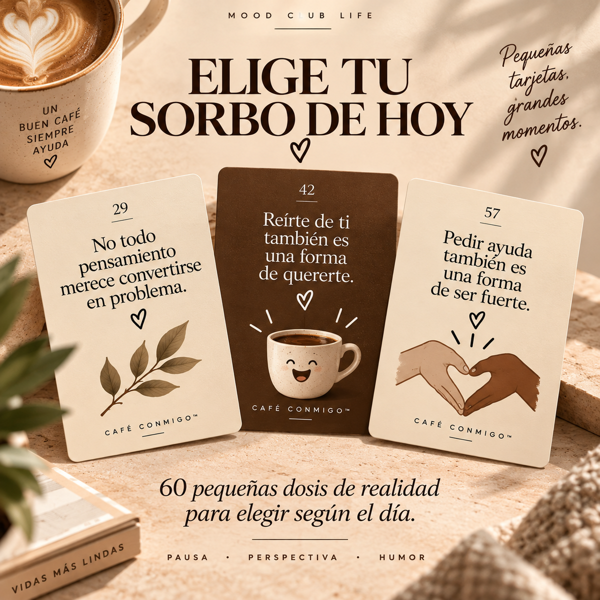 Café Conmigo™ — Un café, 60 sorbos y un respiro para ti