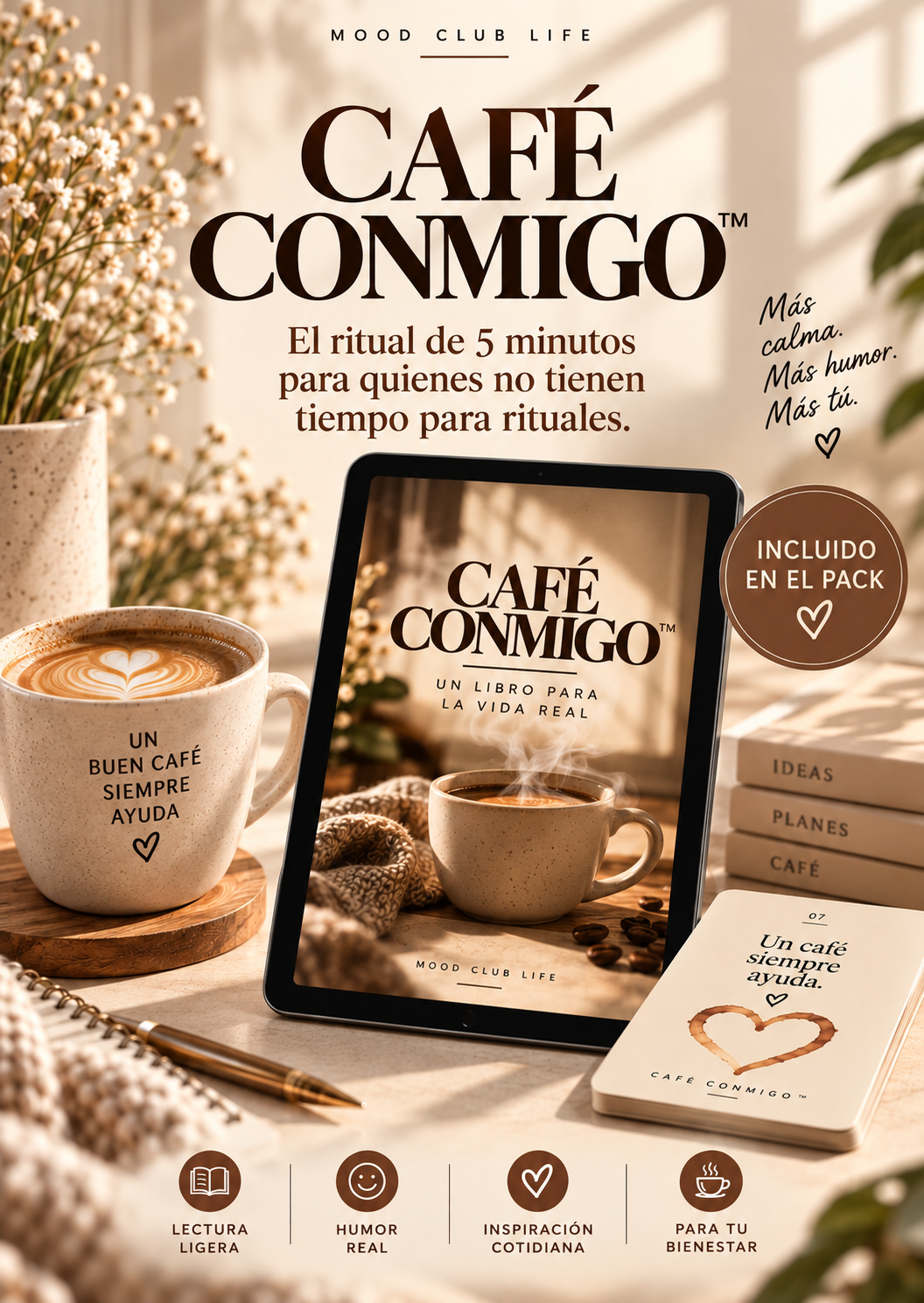 Café Conmigo™ — Un café, 60 sorbos y un respiro para ti
