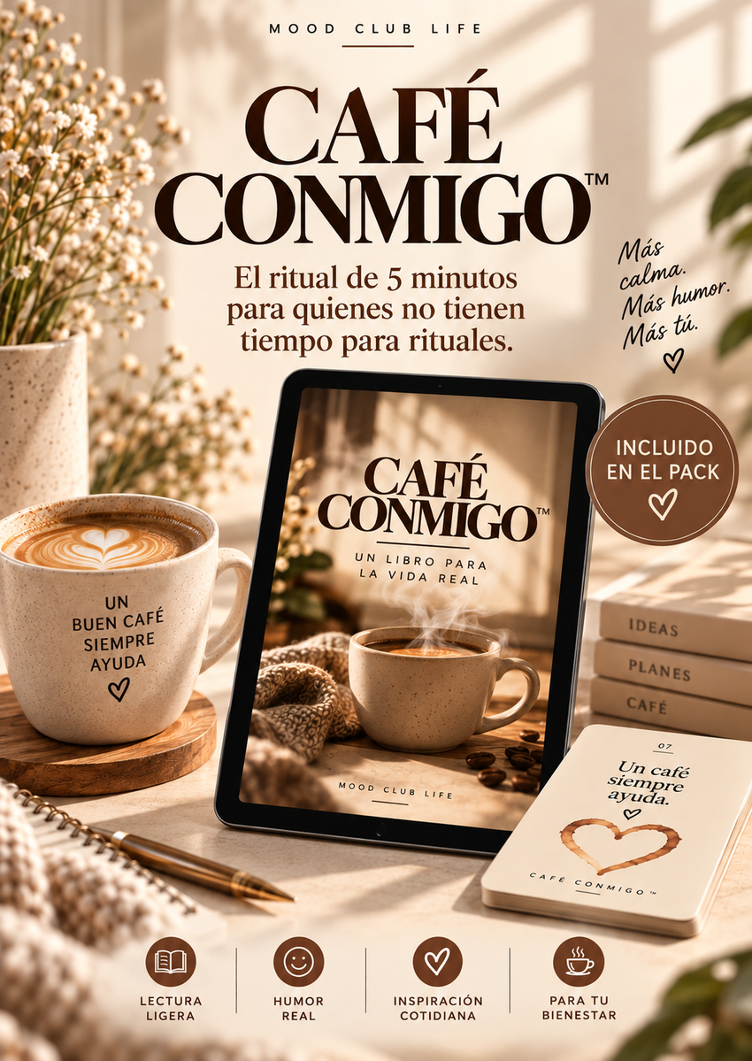 Café Conmigo™ — Un café, 60 sorbos y un respiro para ti