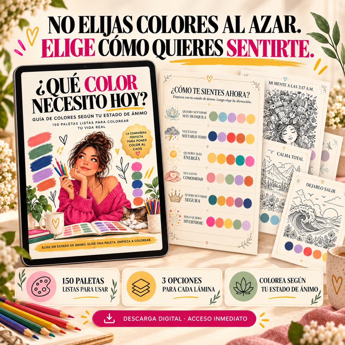 ¿Qué color necesito hoy? – Guía de emociones y color